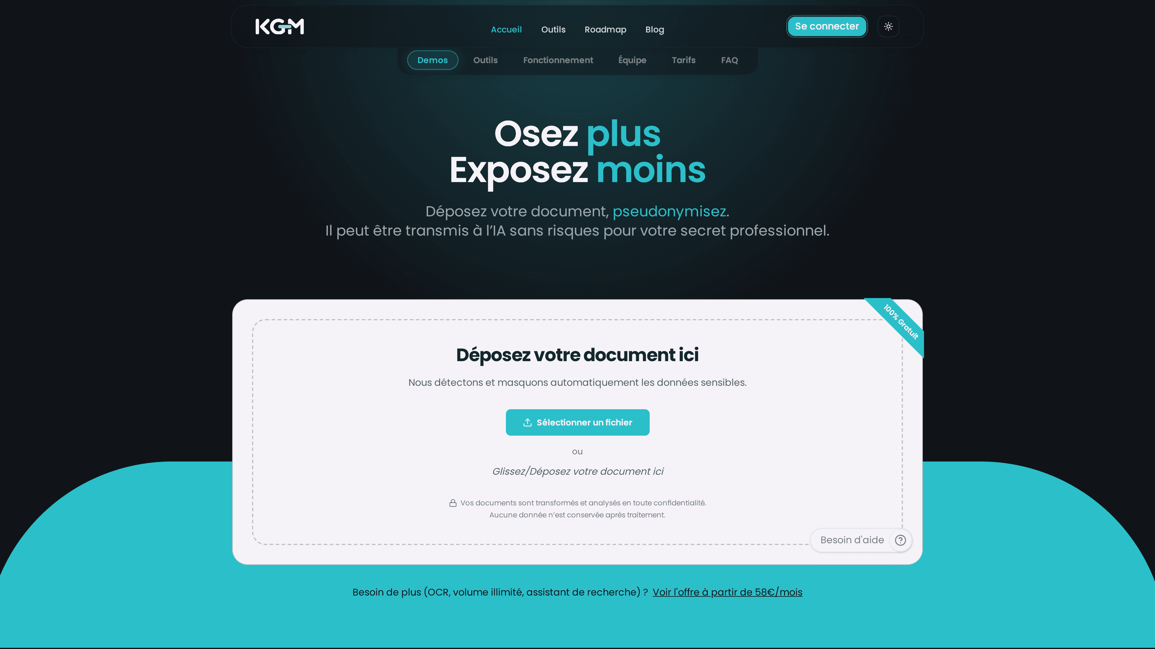 KGM Technologies' marketing landing page